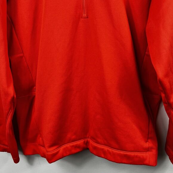 Baltimore Orioles Nike Golf Orange Quarter Zip Fleece Jacket Size XL - Picture 4 of 11